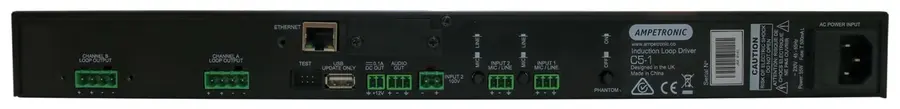Ampetronic C5-1 Teleslynge forsterker 5A output, 1kanal 