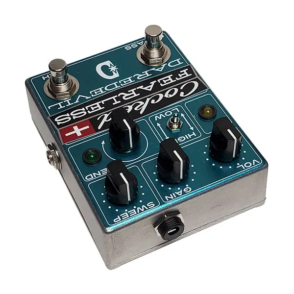 Daredevil Pedals Cocked & Fearless Distortion / Fixed Wah 