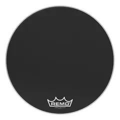 Remo PM-2424-MP- Powermax 2 Ebony Crimplock Bass Drumhead, 24"