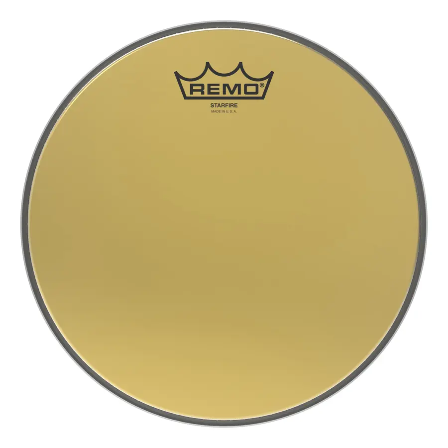Remo GD-0010-00- Ambassador Starfire Drumhead - Gold, 10" 
