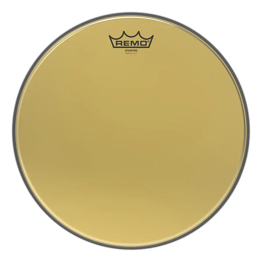 Remo GD-0013-00- Ambassador Starfire Drumhead - Gold, 13" 