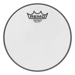 Remo BA-0808-WS- Ambassador White Suede Drumhead, 8"