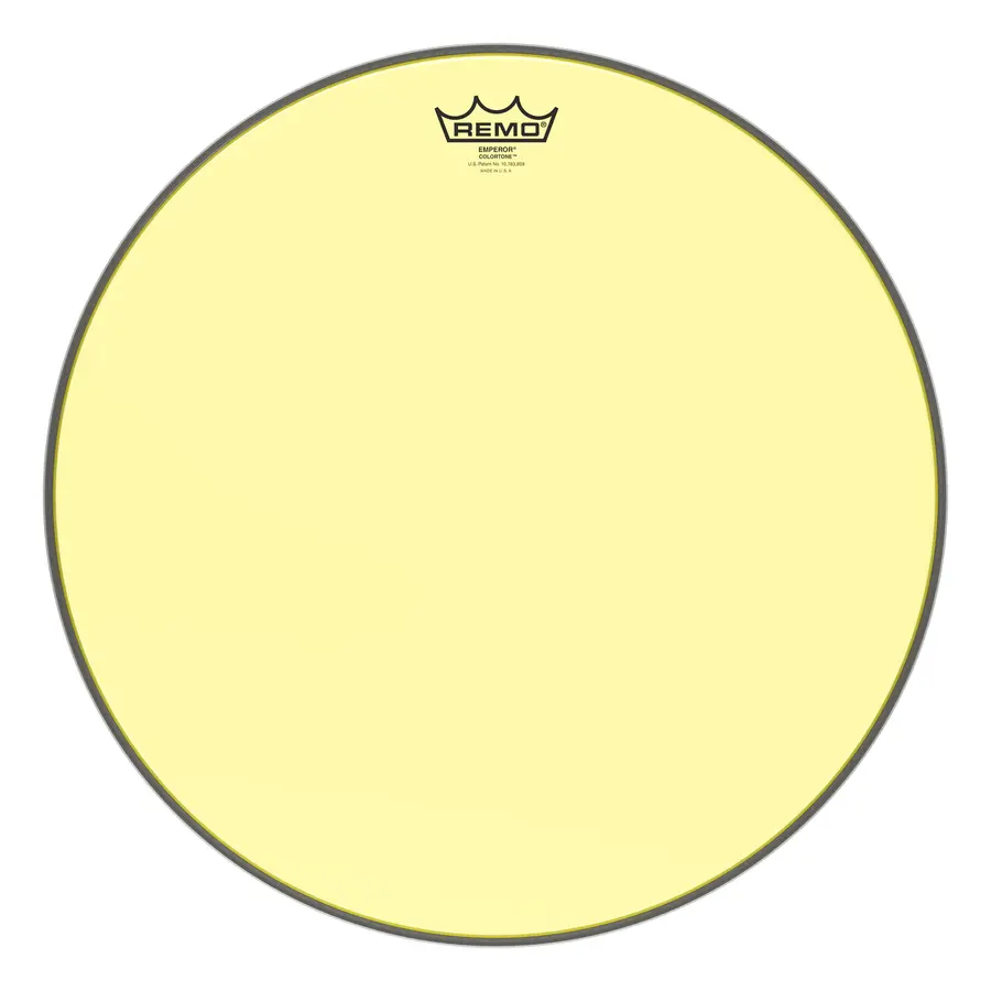 Remo BE-0318-CT-YE Emperor Colortone Yellow Drumhead, 18" 