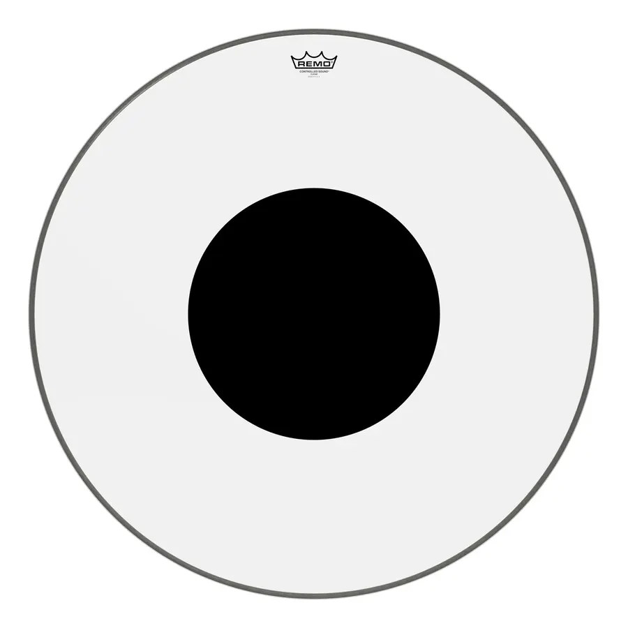 Remo CS-1330-10- Controlled Sound Clear Black Dot Bass Drumhead 30" 