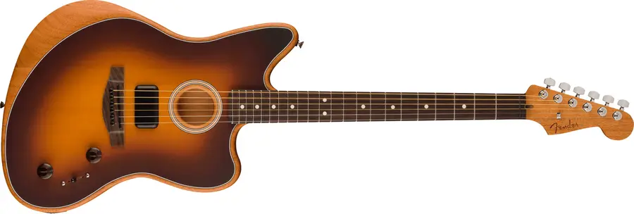 Fender Acoustasonic Player Jazzmaster 2-Color Sunburst, Rosewood Fingerboard 