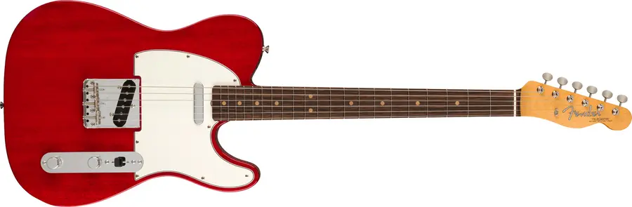 Fender Am Vtg II 1963 Telecaster Crimson Red Transparent, Rosewood FB 