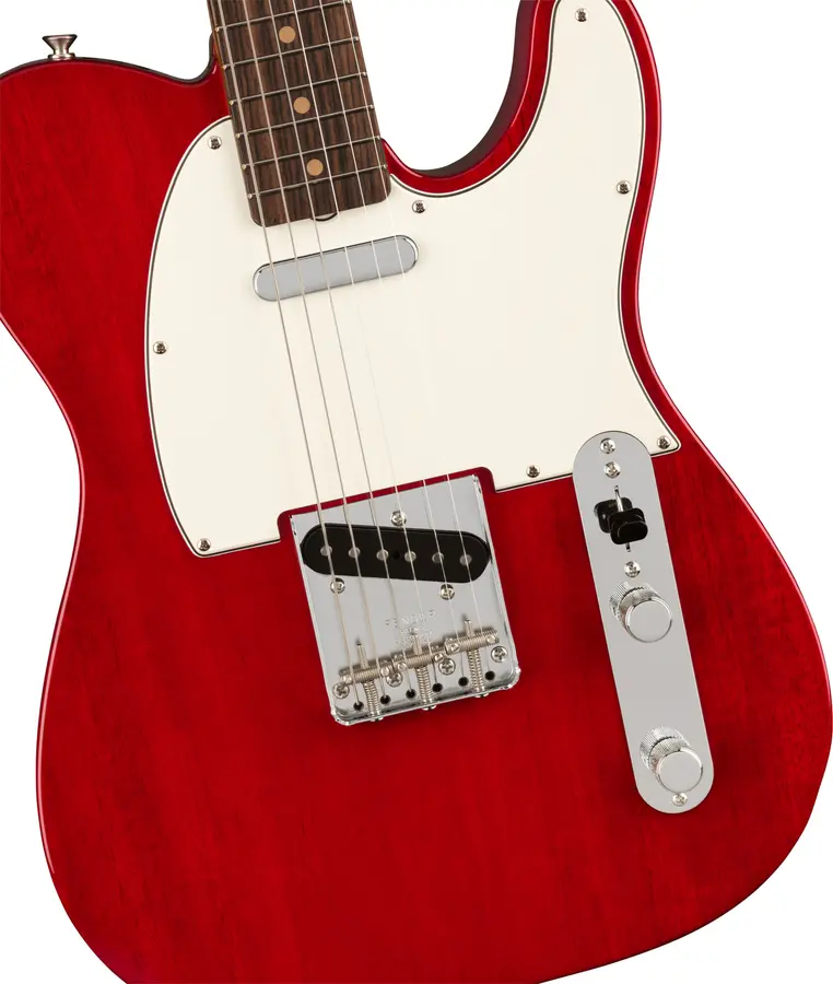 Fender Am Vtg II 1963 Telecaster Crimson Red Transparent, Rosewood FB 
