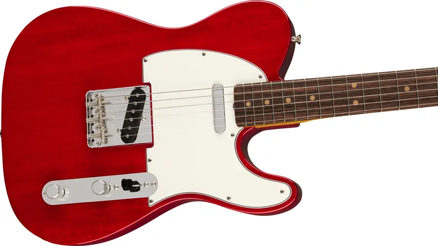 Fender Am Vtg II 1963 Telecaster Crimson Red Transparent, Rosewood FB 
