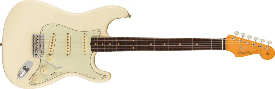 Fender Am Vtg II 1961 Stratocaster Olympic White, Rosewood Fingerboard 