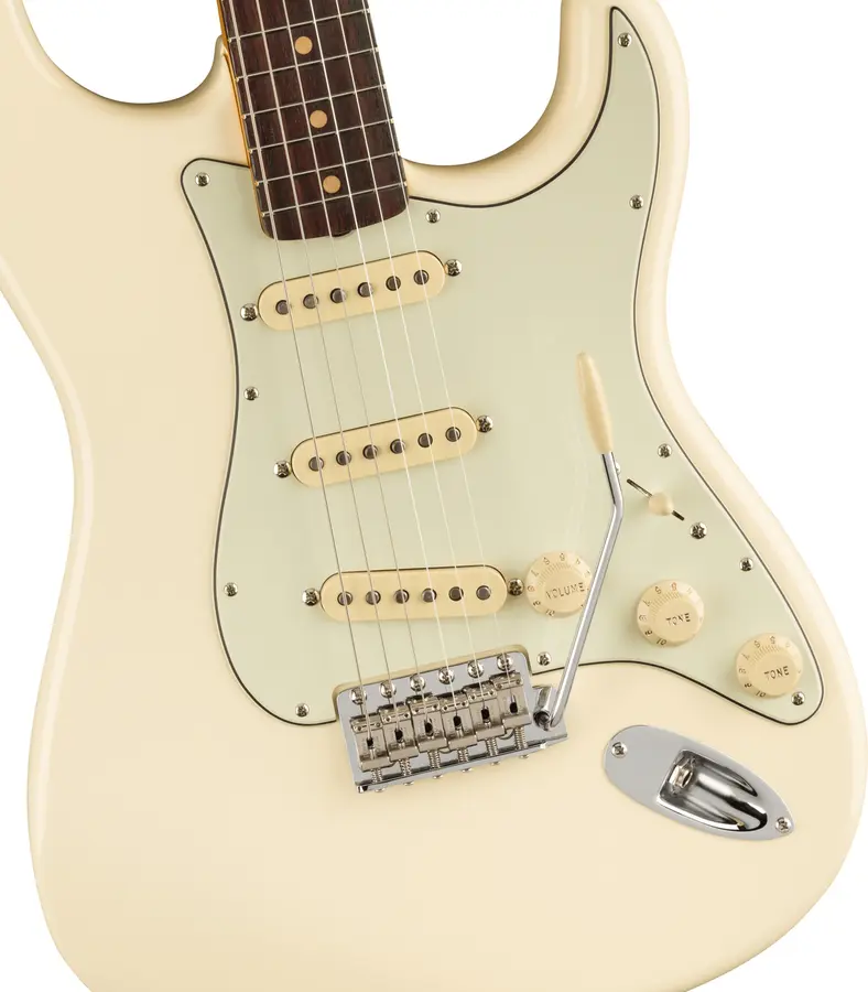 Fender Am Vtg II 1961 Stratocaster Olympic White, Rosewood Fingerboard 