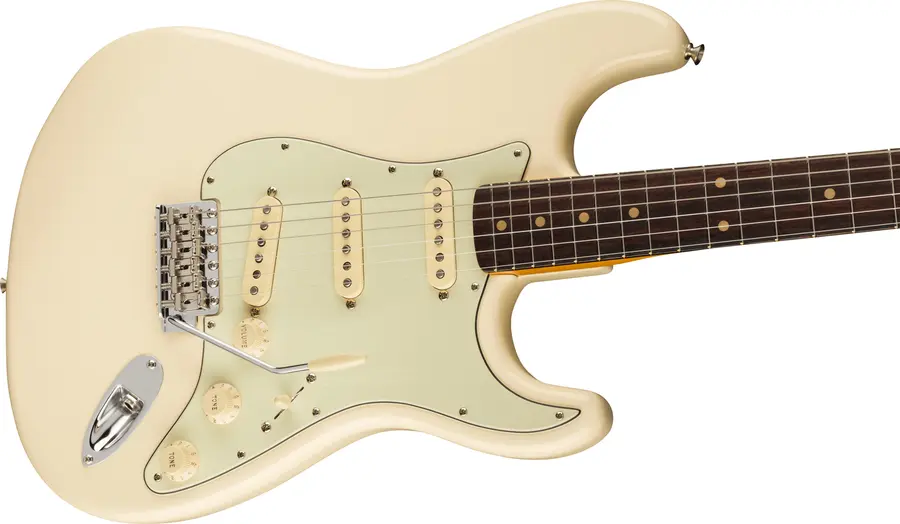 Fender Am Vtg II 1961 Stratocaster Olympic White, Rosewood Fingerboard 