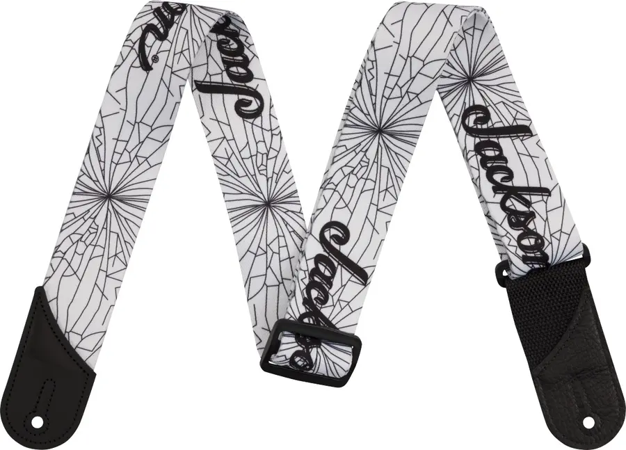 Jackson Cracked Mirror Strap White, 2" 
