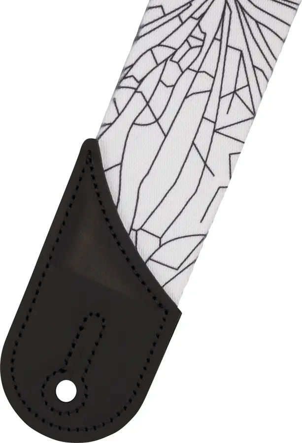Jackson Cracked Mirror Strap White, 2" 