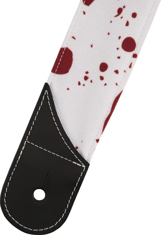 Jackson Splatter Strap White and Red, 2" 