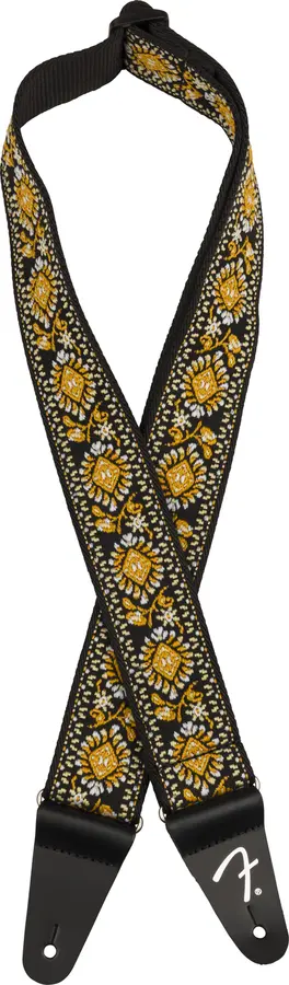 Fender Pasadena Woven Strap Yellow Lotus, 2" 