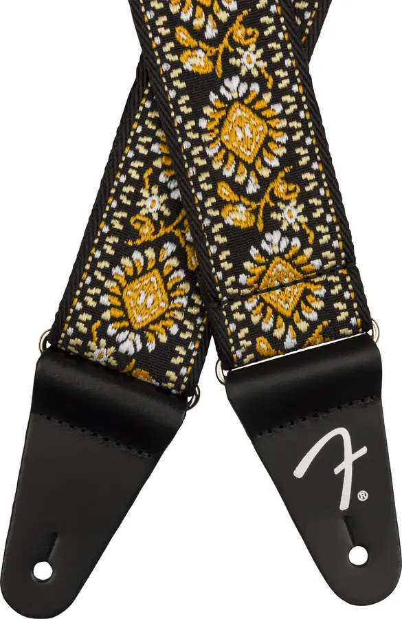 Fender Pasadena Woven Strap Yellow Lotus, 2" 