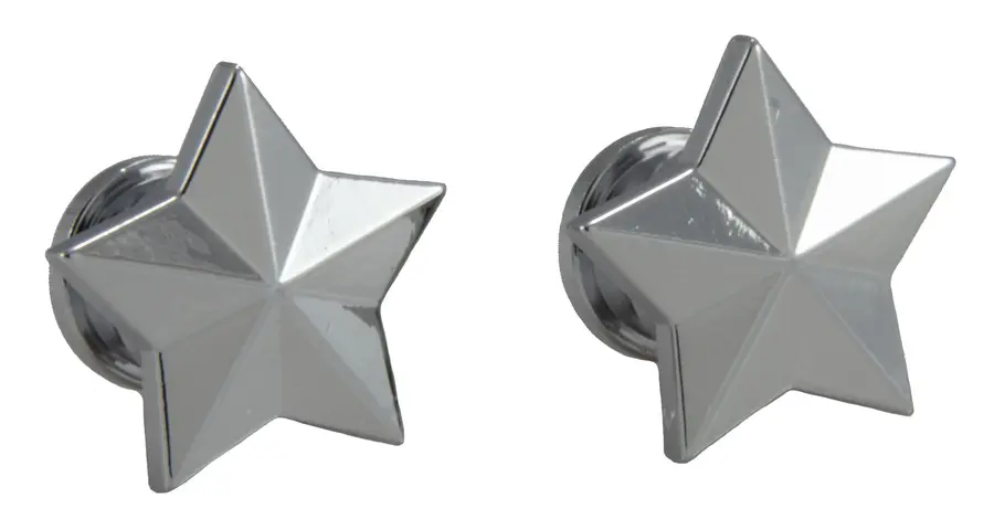 Grover S 630C - Artist Strap Buttons Star - Chrome 