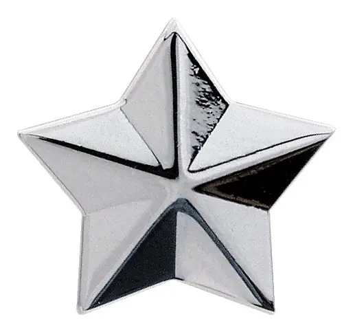 Grover S 630C - Artist Strap Buttons Star - Chrome 