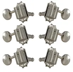 Grover 136N Vintage Deluxe Guitar Machine Heads, 3+3 - Nickel