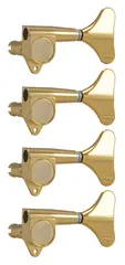 Grover 144G Mini Bass Machines Heads, 2 + 2 - Gold