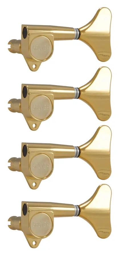 Grover 144G Mini Bass Machines Heads, 2 + 2 - Gold 