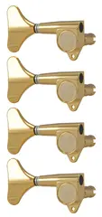 Grover 144GL4 Mini Bass Machines 4-in-Line, Lefthand, (Right) - Gold