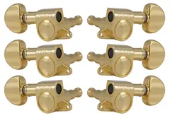Grover 205G Mini Rotomatics w/Round Button, 3+3 - Gold