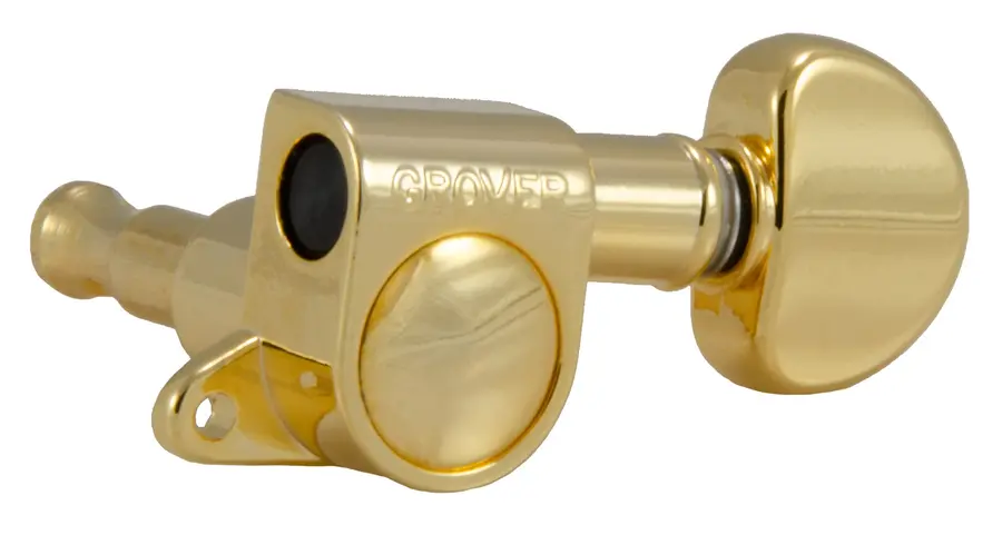Grover 205G Mini Rotomatics w/Round Button, 3+3 - Gold 