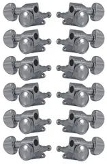 Grover 505C12 Mini Roto-Grip Locking Rotomatics, 12-String, 6 + 6 - Chrome