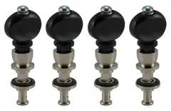 Grover 88B Champion Baritone Ukulele or Tenor Guitar Pegs w/Black Button 4pk