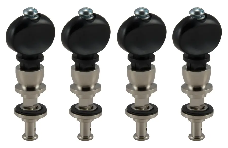Grover 88B Champion Baritone Ukulele or Tenor Guitar Pegs w/Black Button 4pk 