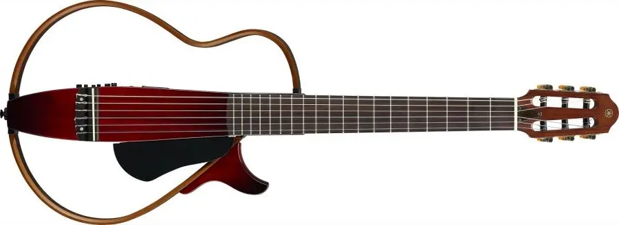 Yamaha SLG200N Nylon Silent Guitar Crimson Red Burst Finish 