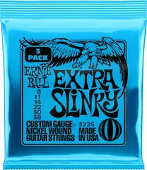 Ernie Ball 3225 Extra Slinky Nickel (008-038) 3-pack