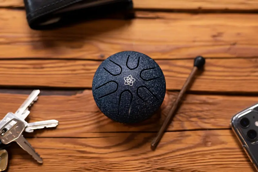 Meinl PSTD2NBVF Pocket Steel Tongue Drum A Major, Navy Blue 