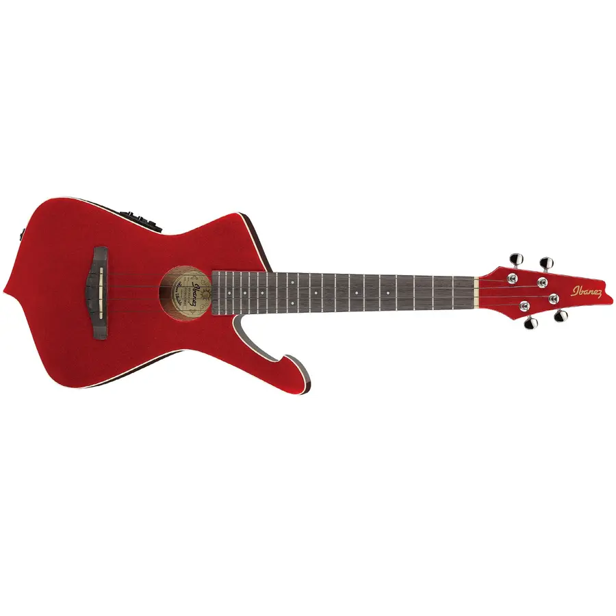 Ibanez UICT10-CA Ibanez Iceman Ukulele m/mik og bag - Candy Apple 