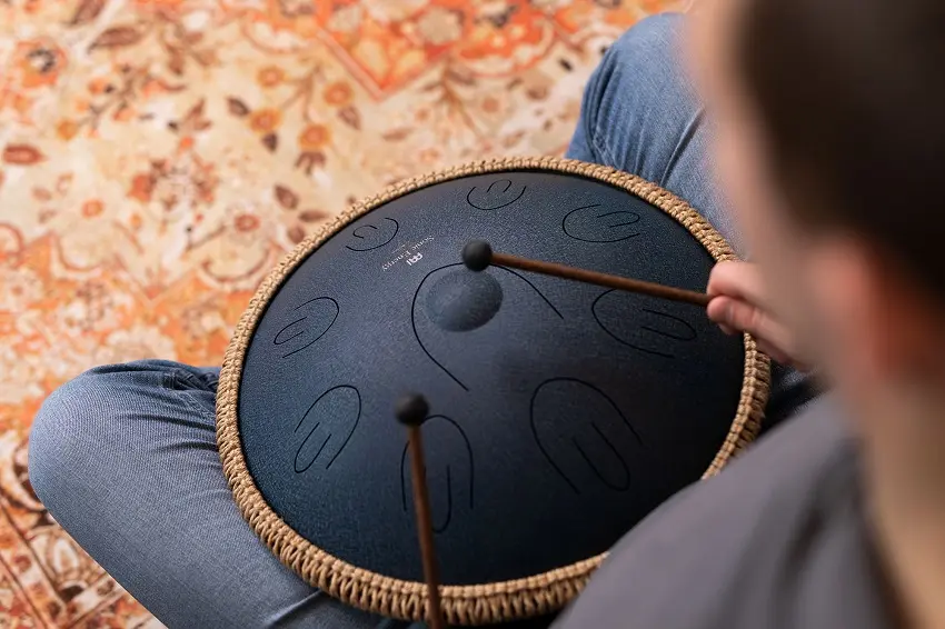 Meinl OSTD2NB Octave Steel Tongue Drum D Amara, Navy Blue 