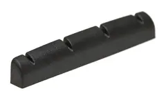 Graph Tech PT-1250-00 Black TUSQ XL Slotted Ukulele Nut - Rounded, Flat