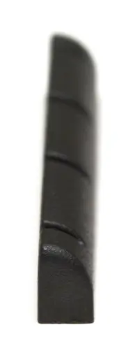 Graph Tech PT-1250-00 Black TUSQ XL Slotted Ukulele Nut - Rounded, Flat 