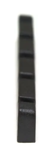 Graph Tech PT-1425-00 Black TUSQ XL Slotted Bass Nut, 5-Str 1/8" Thick, Flat 