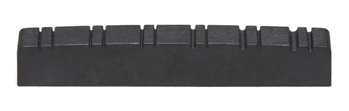 Graph Tech PT-1500-00 Black TUSQ XL Slotted Guitar Nut, 12-Str. 1 3/4", Flat 