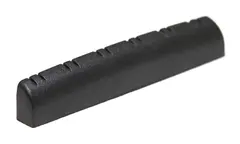 Graph Tech PT-1578-00 Black TUSQ XL Slotted Guitar Nut, 12-Str 3/16", Flat