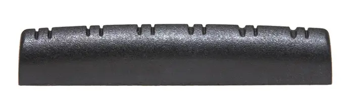 Graph Tech PT-1578-00 Black TUSQ XL Slotted Guitar Nut, 12-Str 3/16", Flat 