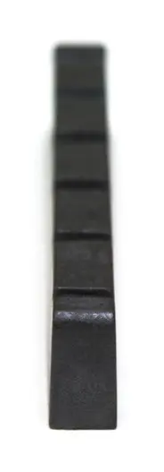 Graph Tech PT-1600-00 Black TUSQ XL Slotted Bass Nut, 6-Str. Electric, Flat 