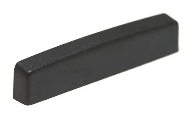 Graph Tech PT-3000-00 Black TUSQ XL Blank Guitar / Bass Nut - Electric, Flat 