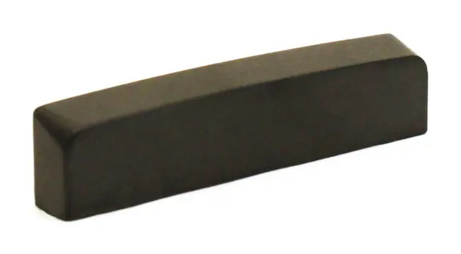 Graph Tech PT-4061-00 Black TUSQ XL Blank Nut (48.8 mm) - Electric, Flat 
