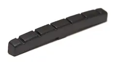 Graph Tech PT-5000-L0 Black TUSQ XL Slotted Guitar Nut, Curved / Flat, LH