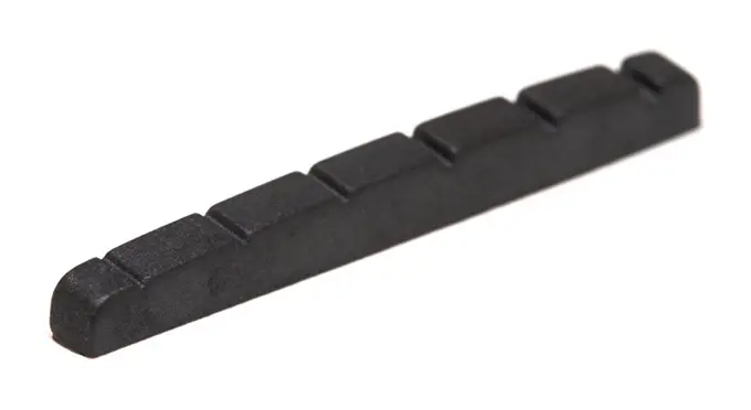 Graph Tech PT-5043-00 Black TUSQ XL Slotted Guitar Nut (43 mm) Flat 