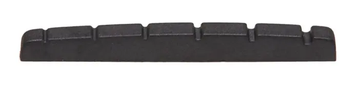 Graph Tech PT-5043-00 Black TUSQ XL Slotted Guitar Nut (43 mm) Flat 
