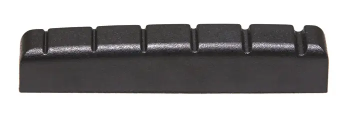 Graph Tech PT-6643-00 Black TUSQ XL Slotted Guitar Nut 43 x 6 mm, Flat 