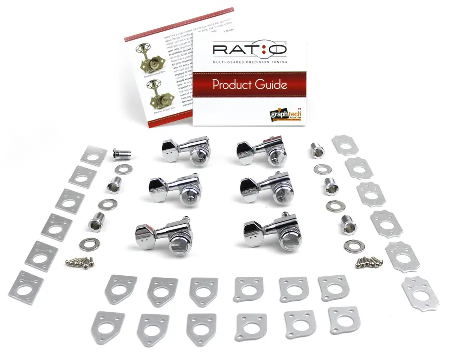 Graph Tech PRL-8721-LC0 Ratio Electric Locking Machine Heads LH, (Right) Chrome 